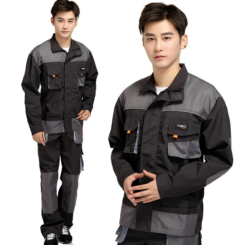 
Wholesale Custom Logo Printing Workwear Uniforms Sets Unisex Coveralls Overalls 
