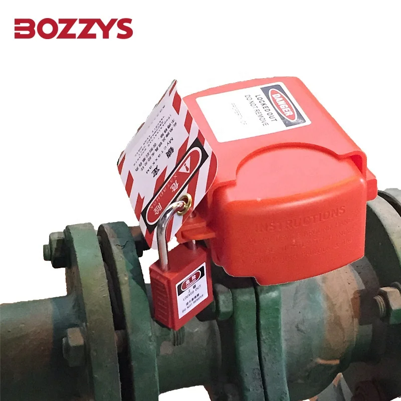 BOZZYS Industrial Adjustable Sturdy Flanged Ball Valve Lockout Suitable for DN8-DN125 Ball Valve Handle
