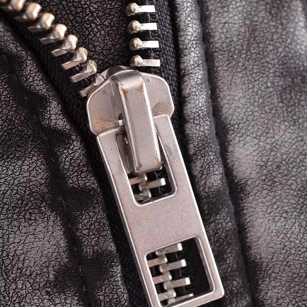 PB&ZA Women 2023 autumn New Fashion Making old leather bikes Jacket Coat Vintage Long Sleeve zipper Female Outerwear