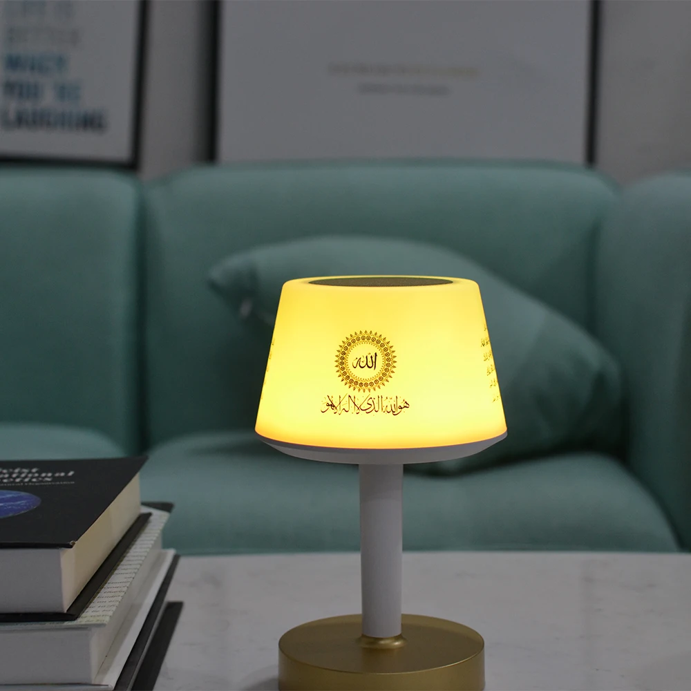 Колонка holy quran, лунная лампа, 3d лунный свет, креативная маленькая мусульманская настольная лампа
