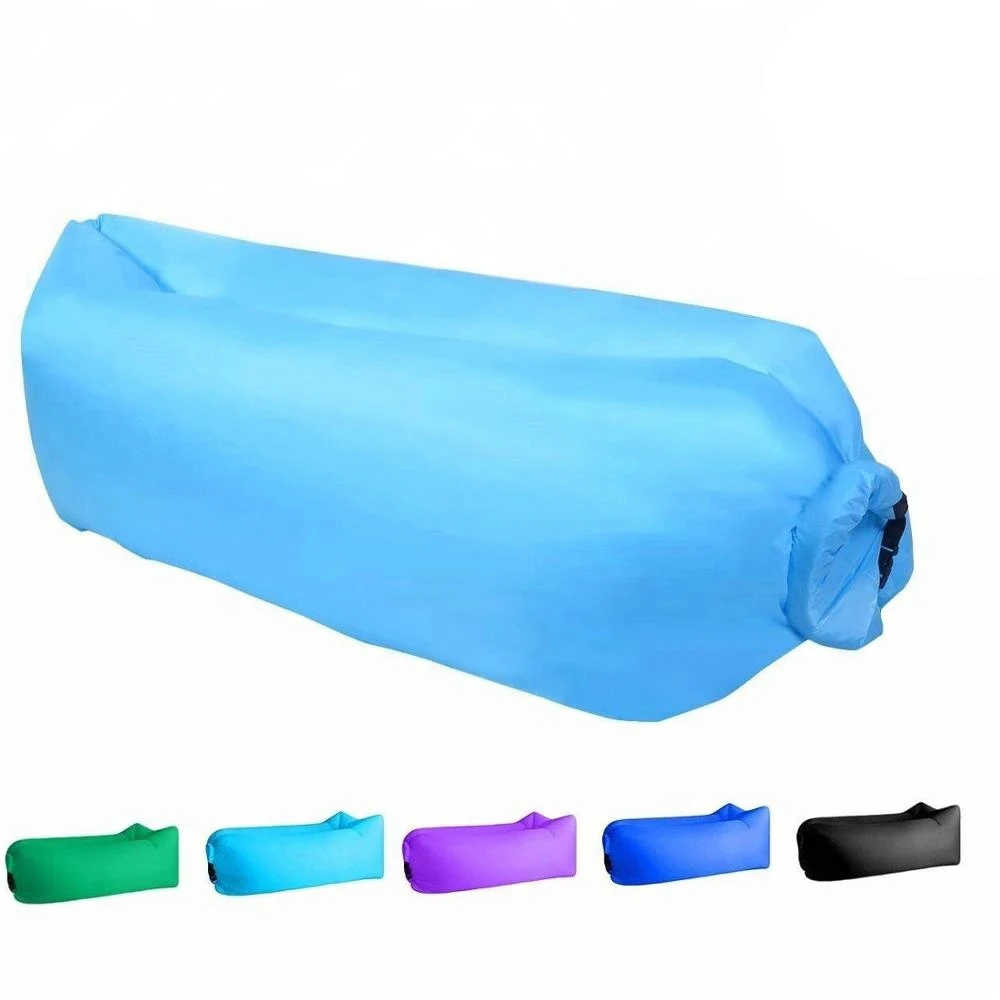 New Outdoor Air Sofa Fast Inflatable Laybag Lounger Beach Air Bed Folding Sleeping Bag Lazy Sofa