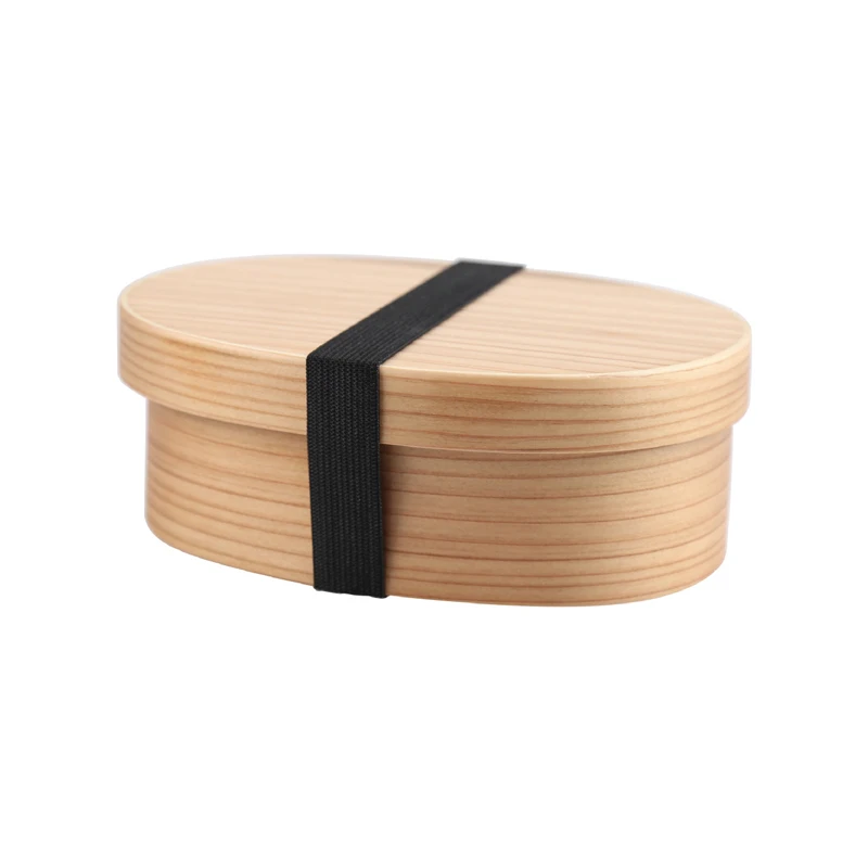 Japanese Lunch Box Wooden Bento Box Teacher and Student Lunch and Dinner Divided Lunch Box