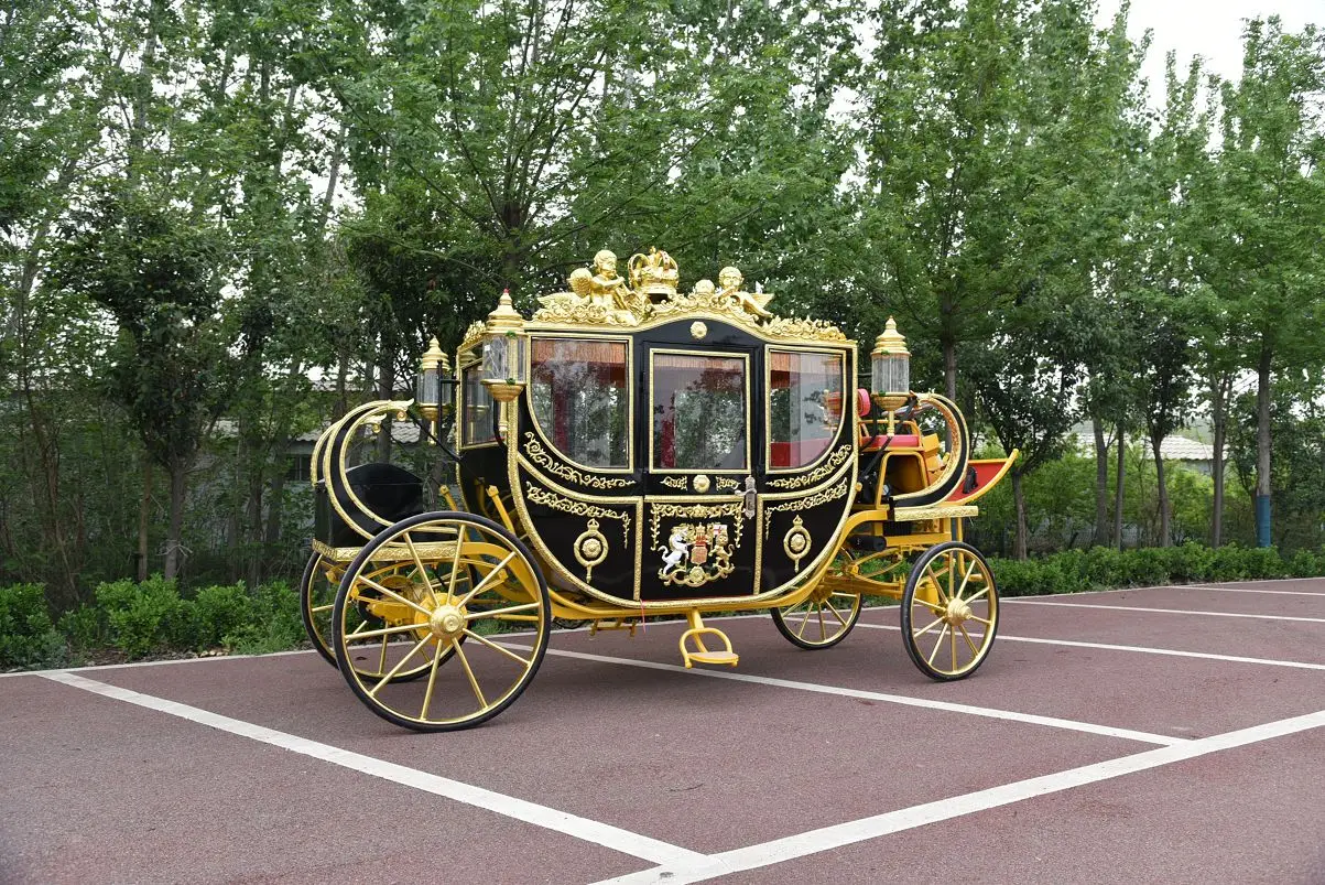 
Royal horse carriage for marriage wedding occasion decorated lord carriage manufacturer 