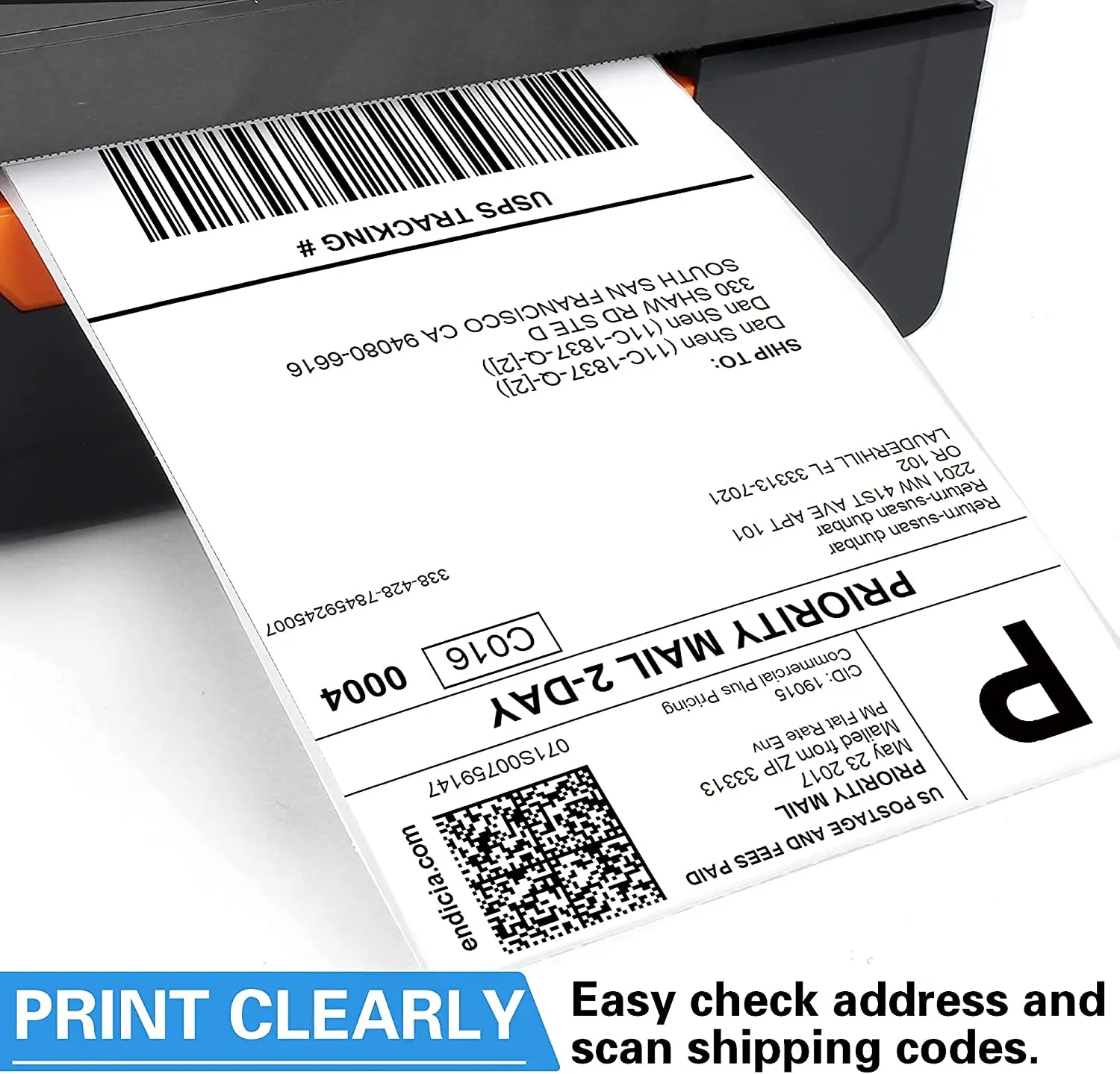 thermal labels 58x40 Thermal Paper Label Rolls Self-Adhesive Paper Label for shipping packaging