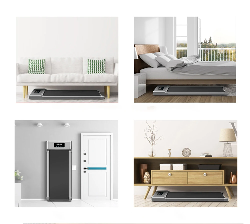 The newest model is a no-installation folding small fitness equipment home plate electric portable treadmill