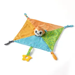 Детское мягкое плюшевое мягкое успокаивающее полотенце с мультяшным животным