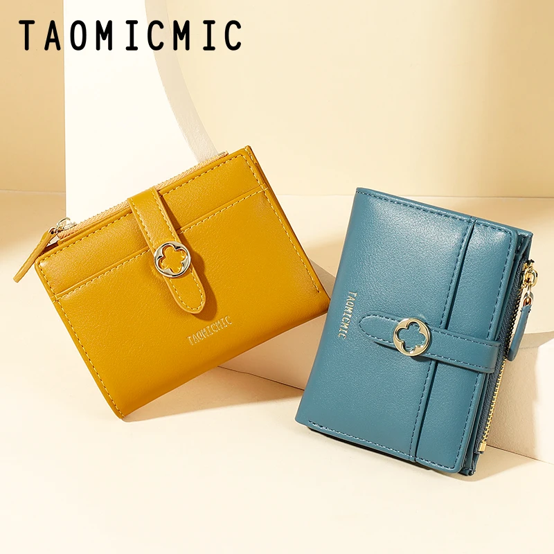 TAOMICMIC New long simple pu leather wallet women hasp clutch wallet 2021 wallet for women credit card womens clutch purse