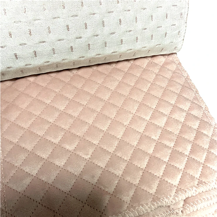 China Wholesale american upholstery sleeper sofas Ultrasonic Embossing Quilting blue velvet upholstery fabric