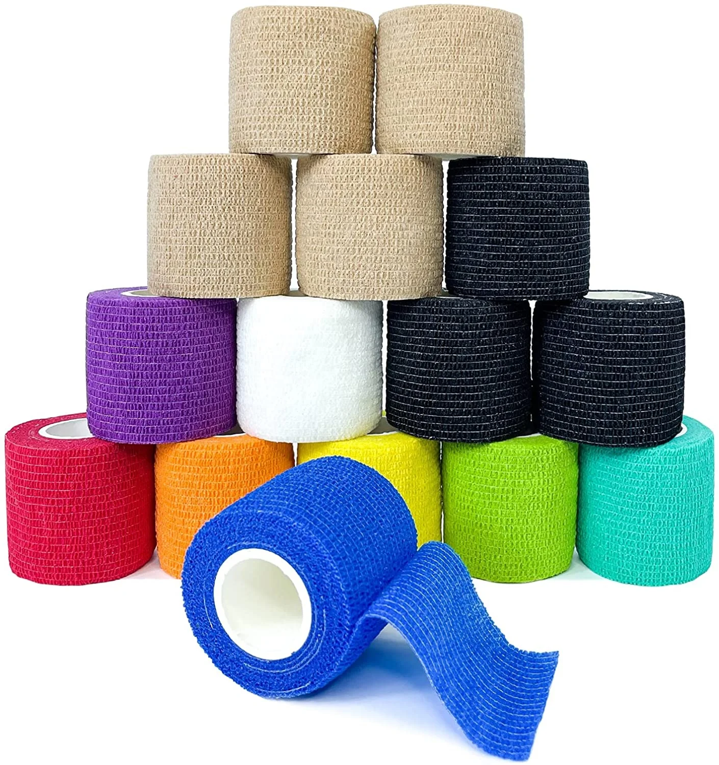 Wholesale Colored Horse Care Vet Wrap Equestrian Bandage Animal Non-woven Elastic Cohesive Horse Bandages
