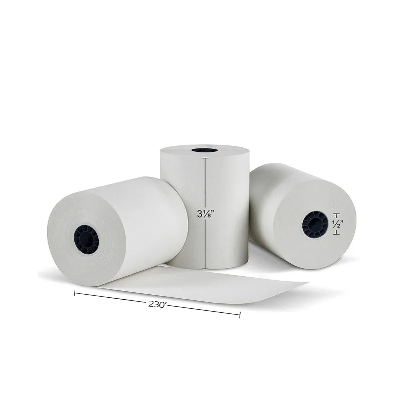  BPA free coreless 2 1/4 x 50 receipt paper roll 80x80 cash register