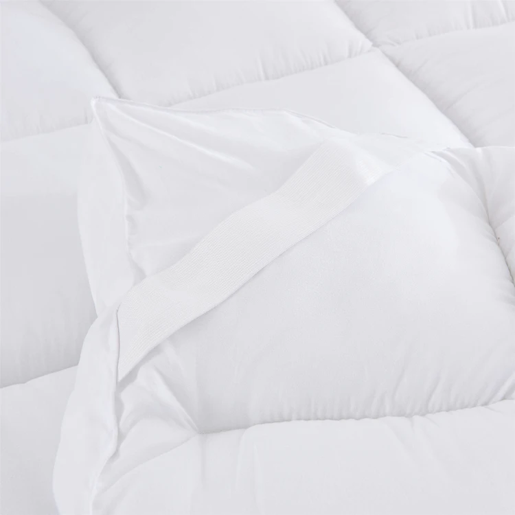 Professional service for a large OEM big order 10cm Gusset Thick Firm Hotel  Customize Size Polyester Filled Bed Mattress Topper