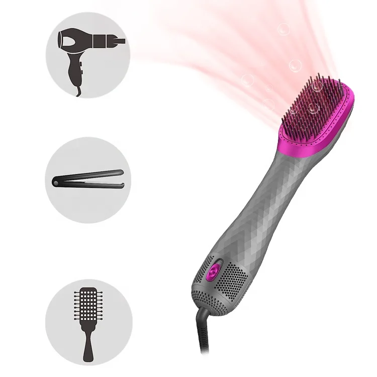 High quality 1100W blow hair dryer brush one step and Volumizer comb hot air brush Styler with Negative Ion