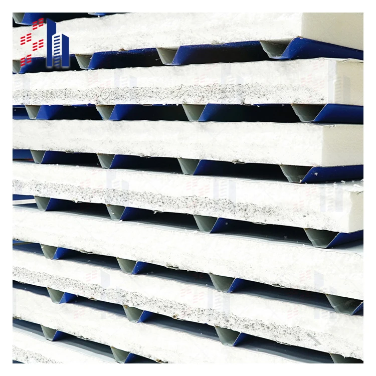 SH Hot Polyurethane Mirror Finish Aluminum Foil Rock wool EPS Sandwich Clean Cement Board Wall Sign Collapsible