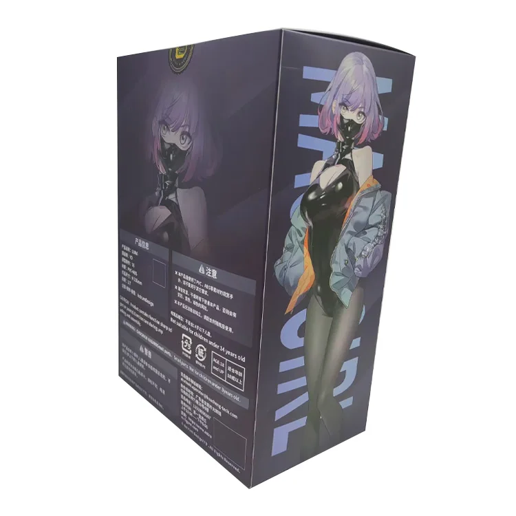 Free Custom Logo Vendor Anime Figure Paper Box Packaging Garage Kit Paper Box With Pvc Window
