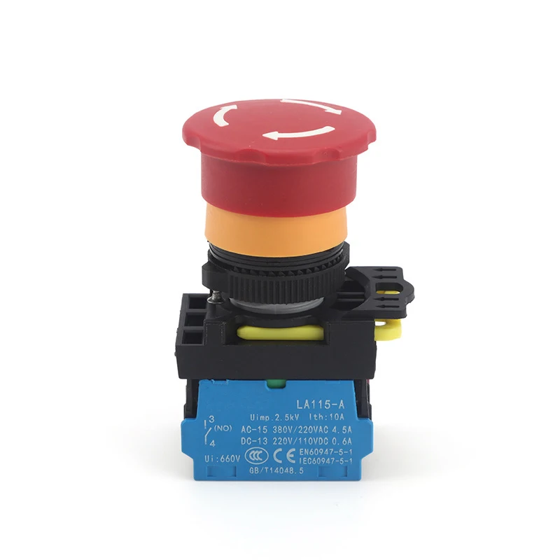 LA115-A5-11ZS series emergency stop button switch waterproof button emergency stop button switch
