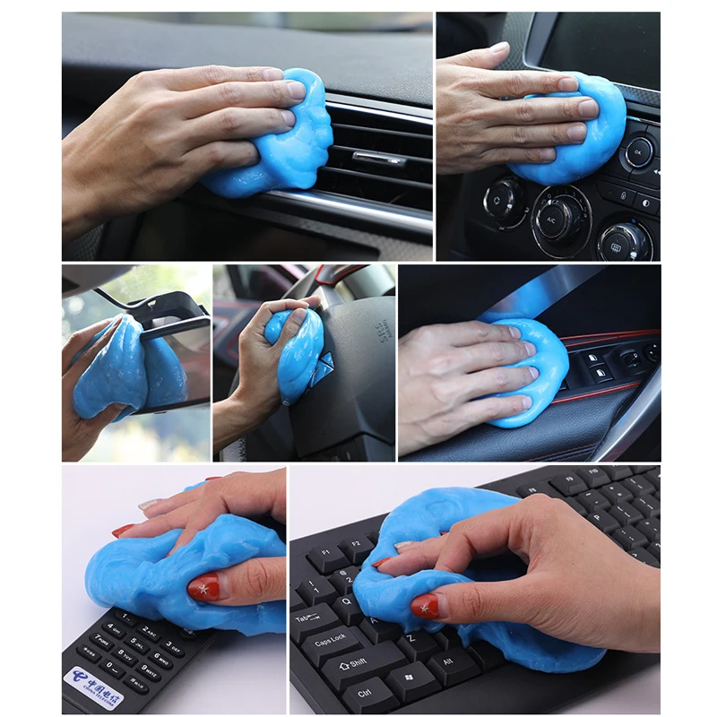 Car Cleaner Glue Microfiber Dust Cleaning Tool Car Accessories Gel Clean Gum