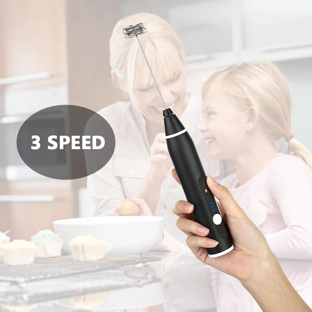 kitchen baking tool rechargeable egg mixer small foamer egg beater electric milk frother