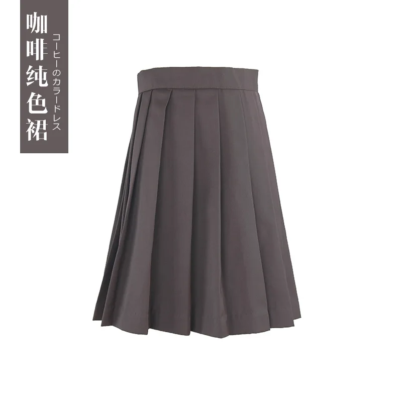 OEM Service Korean Fashion School Uniform School Skirt Pleated Japanese Skirt High Waist Plaid Short Girls Skirts