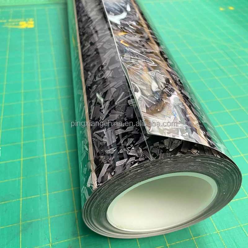 1.52*18m Glossy /matte patterned red grey black color car wrap protection auto body wrapping sticker forged carbon fiber vinyl
