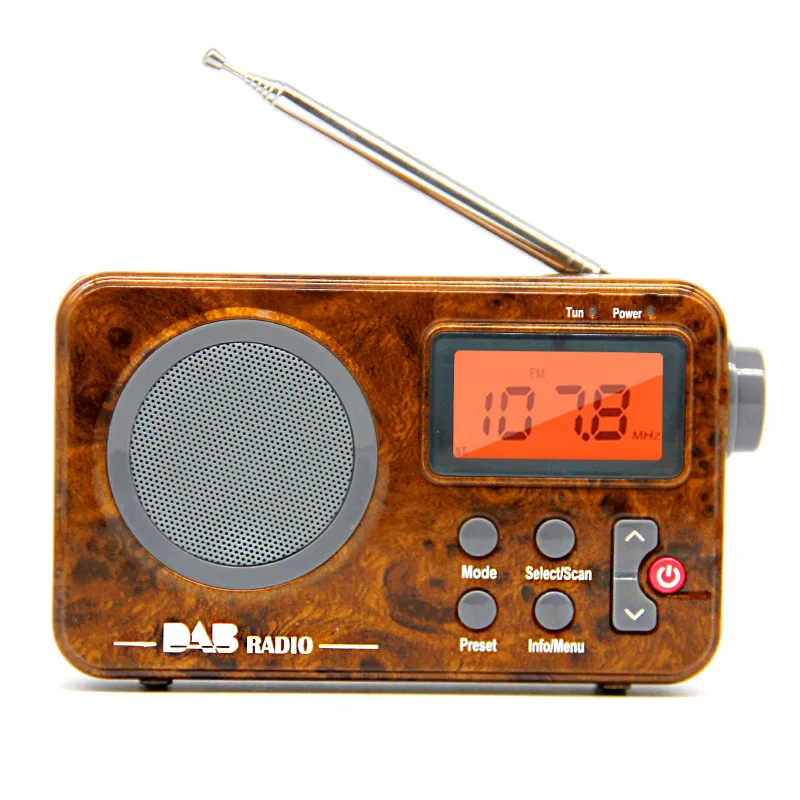 Новые продукты радио 2021 ударопрочный портативный DAB + Радио с батареей перезаряжаемая лампа элегантный светодиодный фонарик