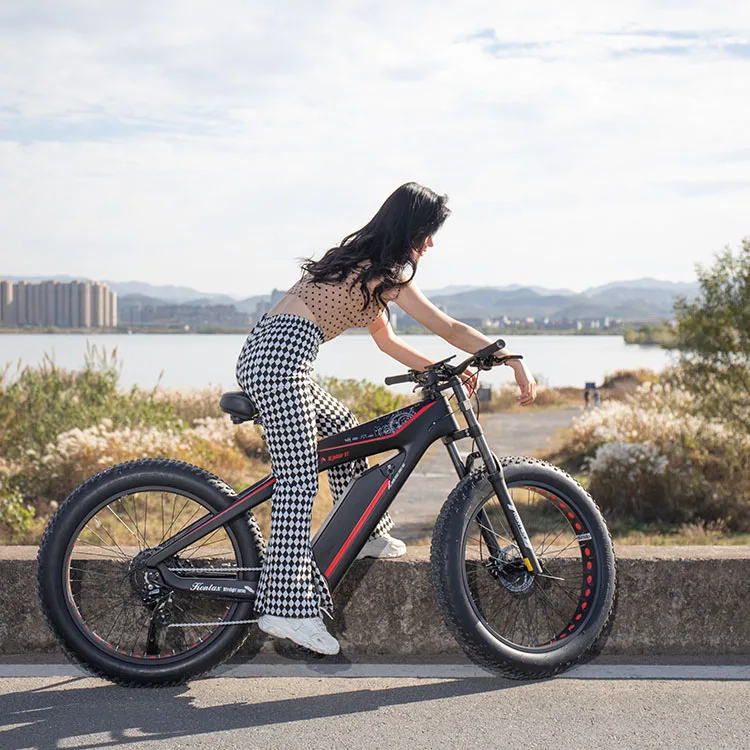 Carbon fiber Ebike 27.5*3 inch Full Suspension electric mountain bicycle With Bafang 500w 12Ah Emtb