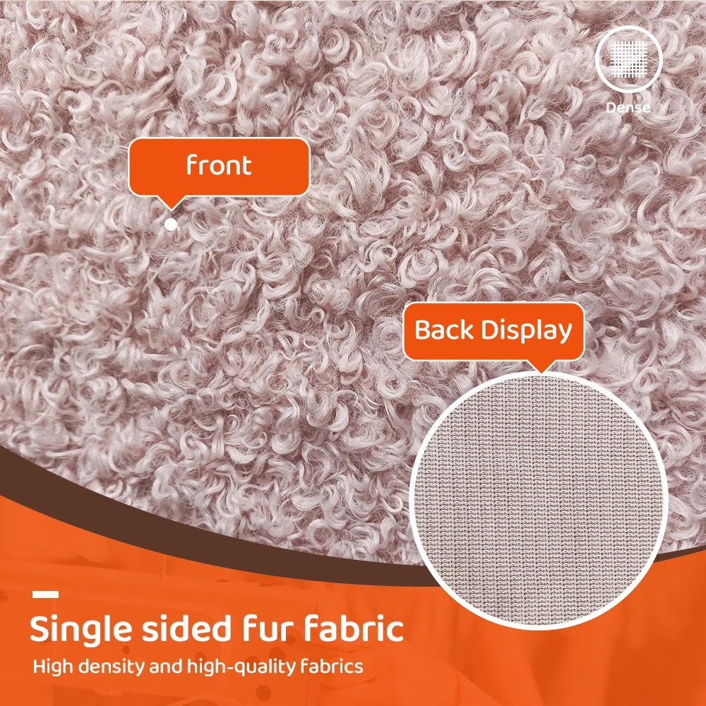 Factory Direct Wholesale 2cm Wool Roll Fabric 100% Polyester Soft Minky Faux Fur DIY Sewing Fabric for Handmade Plush Toys