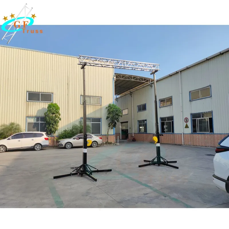 Load-bearing 250KG Heavy Duty Crank Stand Lift Tower with Truss for Lights and Speakers