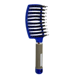 Salon Barber Curved Curly Curved Vent Boar Bristle Detangling Hair Brush Hair Extension Brush
