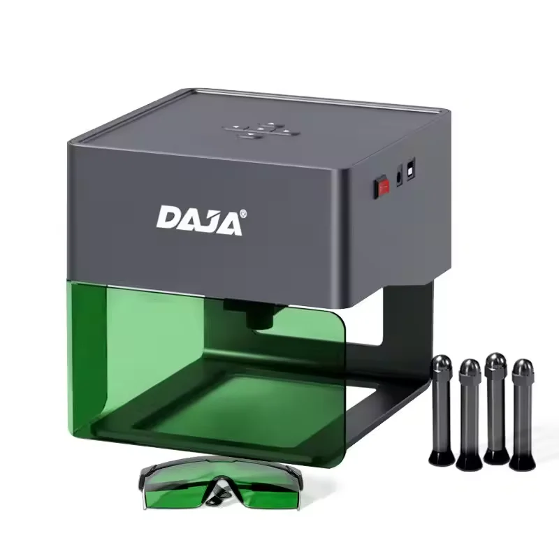 DAJA DJ6 Mini DIY Laser Engraver 3W DIODE Portable APP Controlled Logo Mark Printer MDF Plywood CNC Laser Engraving Machine AI