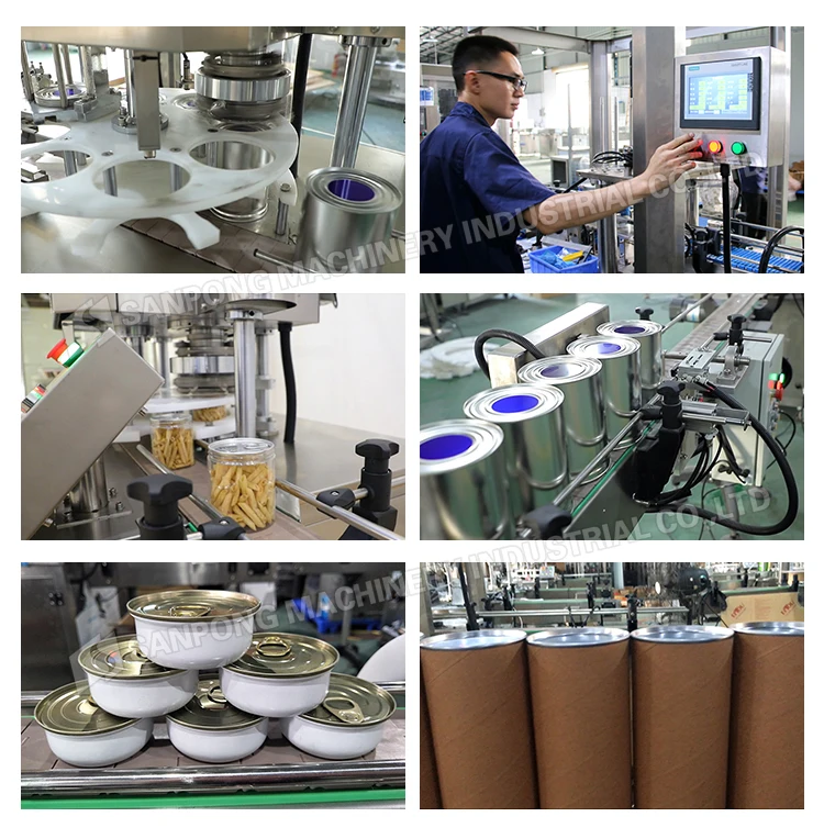 Automatic beverage food paste can sealer seamer automatic tin cans sealing machine for tuna fish