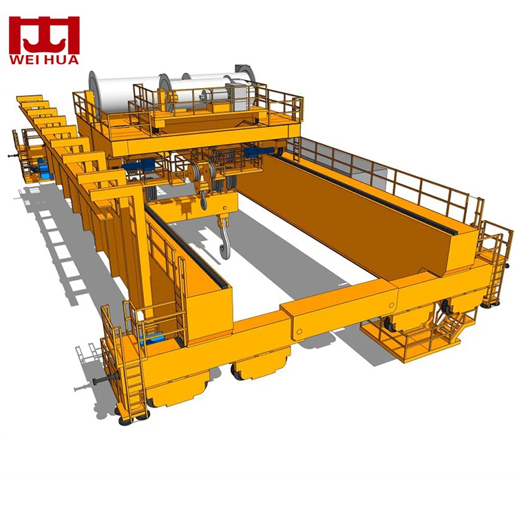 20t 75t Weihua Factory Customized Lifting Speed QD Type CE&ISO Double Girder 40t Bridge Crane Repair Workshop Using