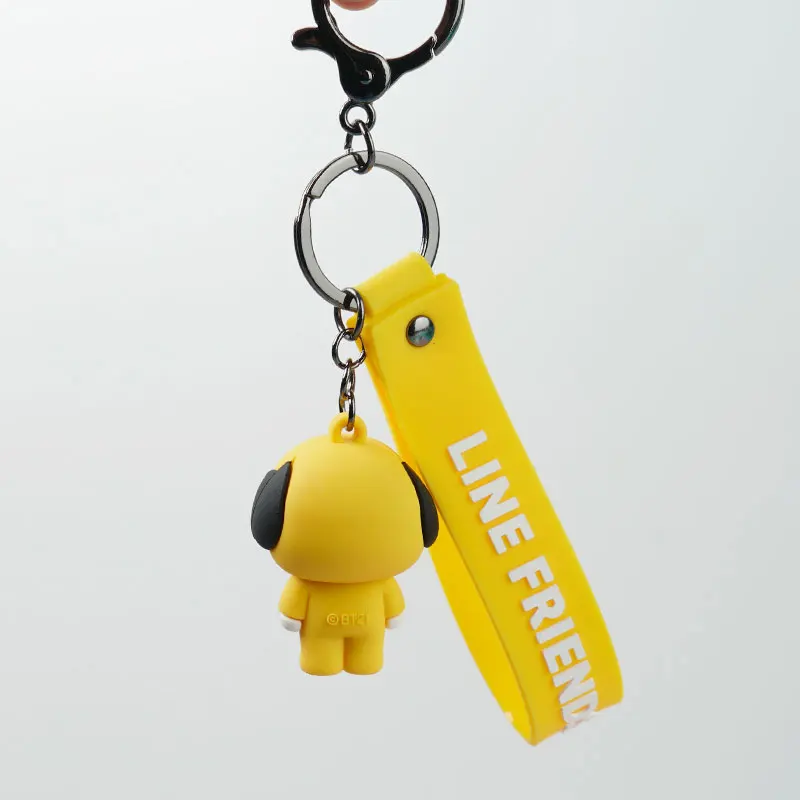 Новый стиль милый Kpop BT21 брелок для ключей Bangtan Boys BTS брелок