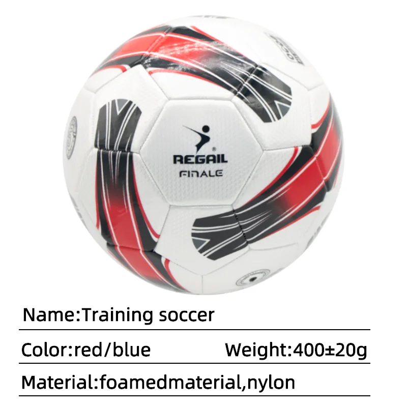 Soccer ball for youth and adult training use,5# red or blue high elastic training soccer ball,A watertight football for the game