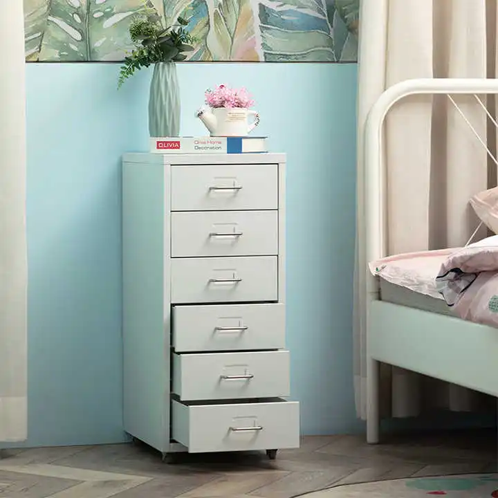 Металлическая мебель для дома стальной ящик шкаф гостиной спальни боковые шкафы комод с 6 ящиками дизайн кабины