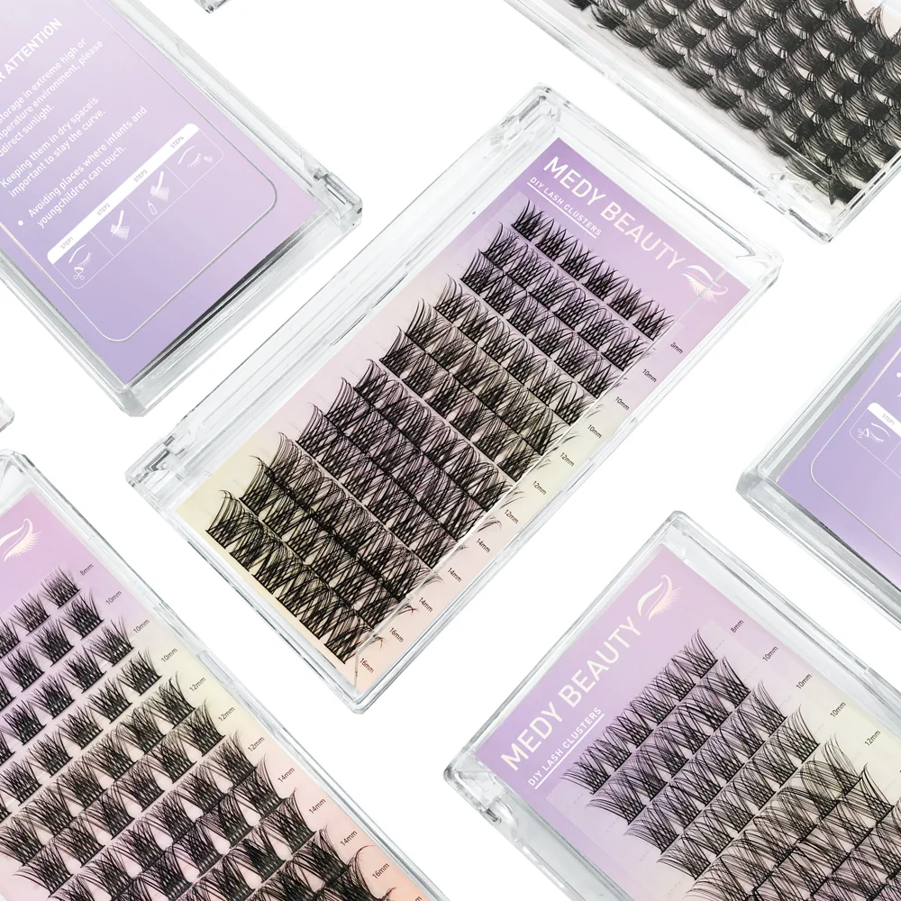 Wholesale 30 Segments Cluster Eyelashes Extension Natural Individual Lashes Diy Segment Lashes Natural Individual Cluster
