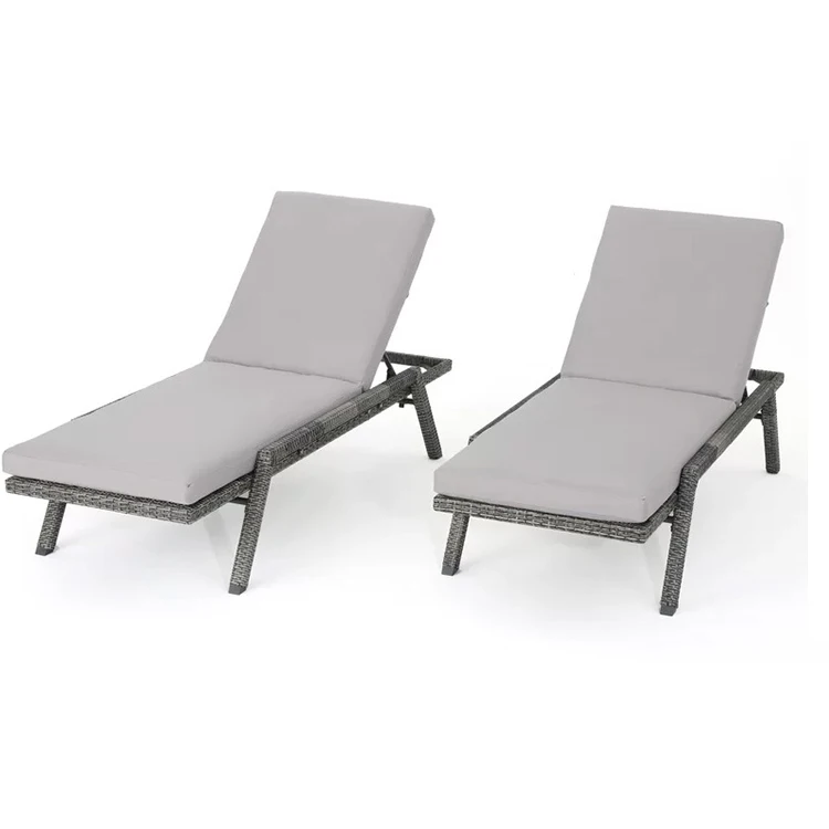 Outdoor Beanch Waterproof Olefin Patio Chaise Lounge Cushion