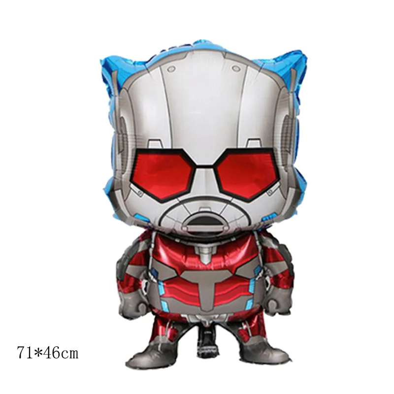 Marvel Captain America Spiderman Hulk Iron Man Cartoon Foil Balloons Baby Shower boy Birthday Party Decor Kids Gift