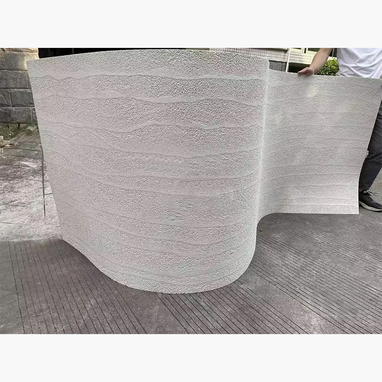 MS Rammed Earth Board 1200X3000mm Big Slab Size  Wall Cladding Flexible Tiles For Villa Hotel Shopping MALL