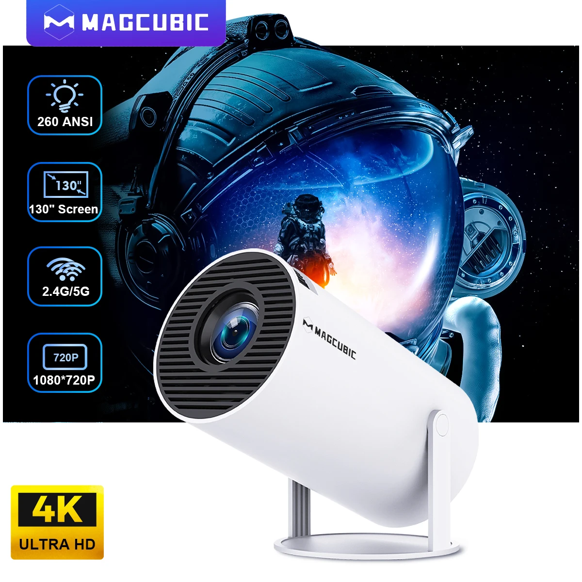 HY300 Pro 3D умный проектор лидер продаж Full Hd Android Dlp Proyector 11 4k Wi-Fi 500g LED