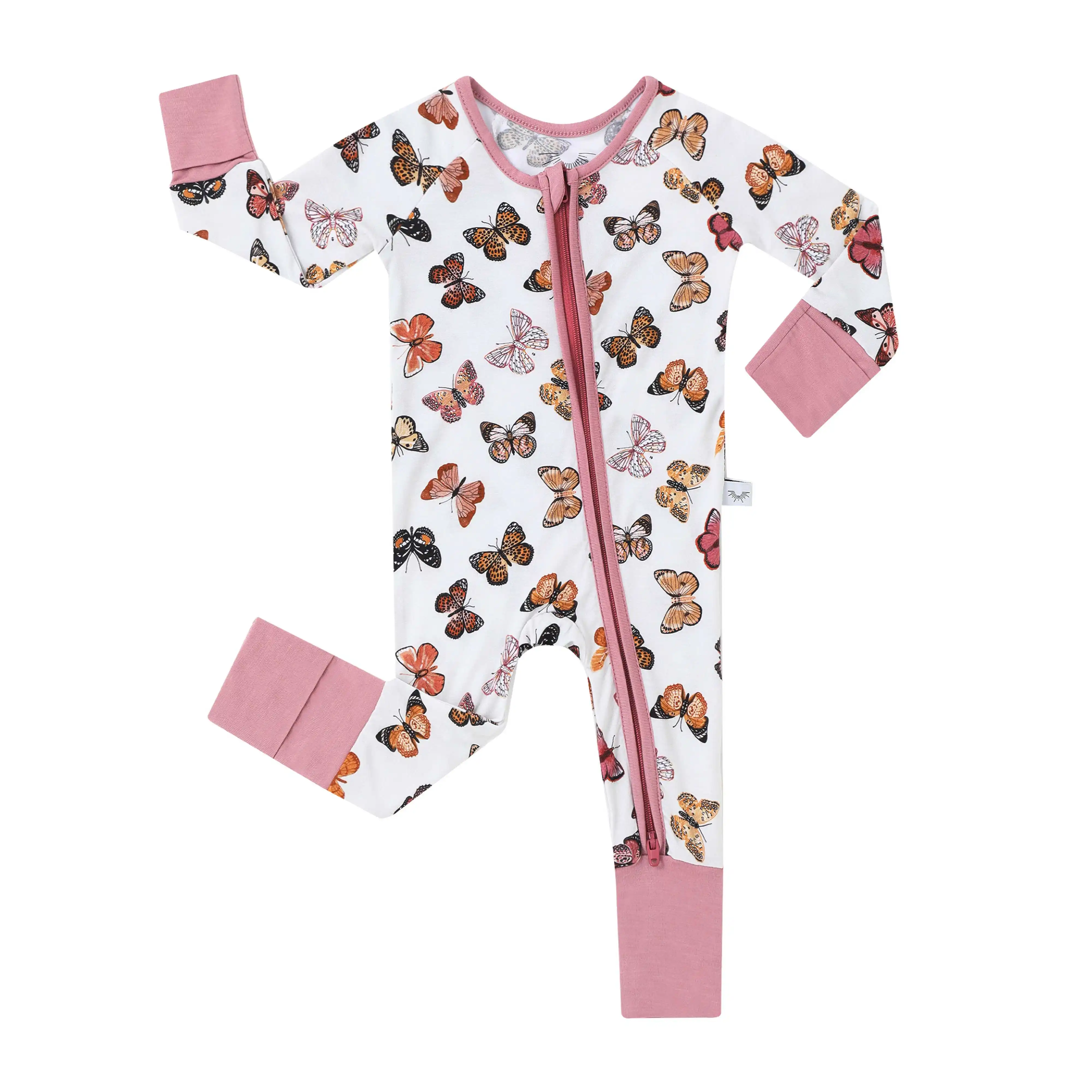 Wholesale Baby Bamboo Zipper Romper Bodysuit Bamboo Clothes for Baby Bamboo Baby outdoor clothes