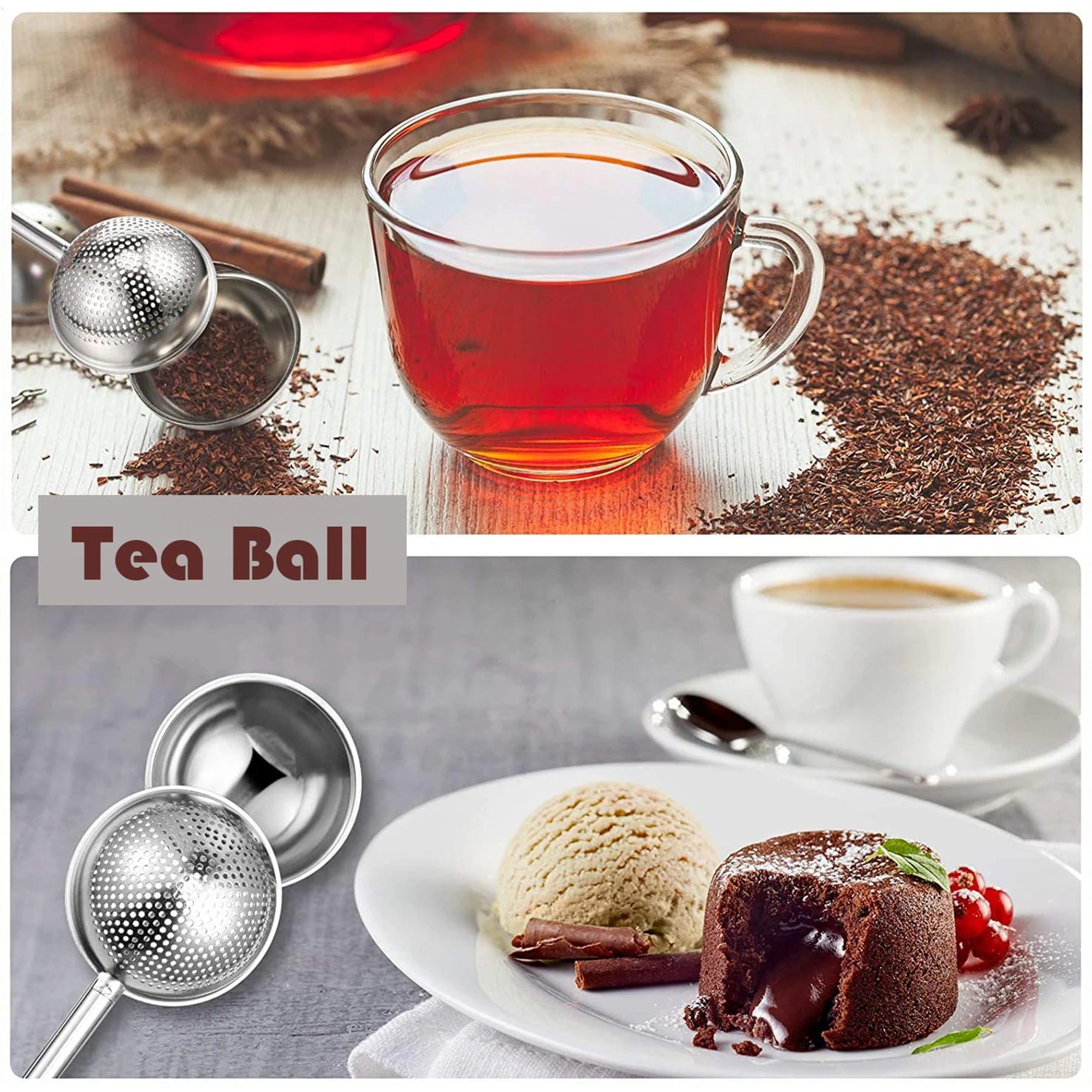 E-PIN 1Pcs Flour Duster for Baking with Spring Handle Dust Flour Sifter Bake Dusting Wand Rastry Sifter