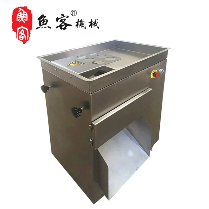 Высокоэффективная мясорезка, обрабатывающее оборудование, машина для резки курицы, говядины, копченого мяса, барбекю, машина для резки мяса из нержавеющей стали