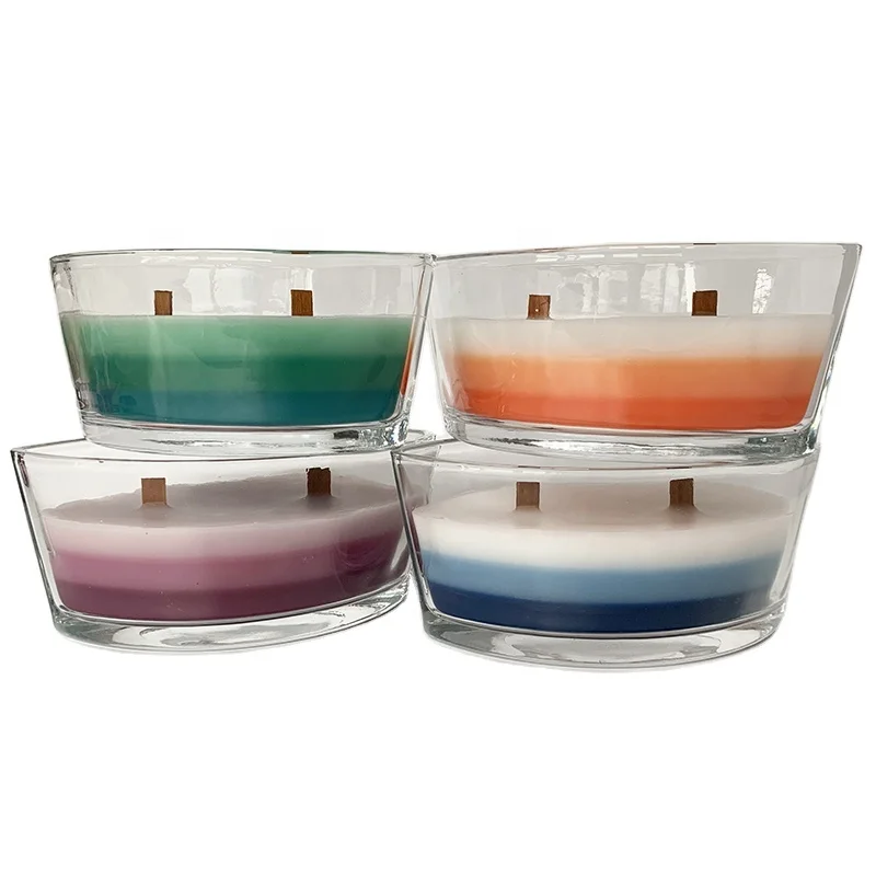 candle with wooden wick