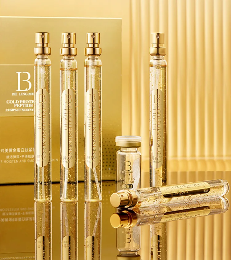 Skin Care Remove wrinkles Facial thread lift Essen Gold Protein Peptide Line Carving Face Serum set