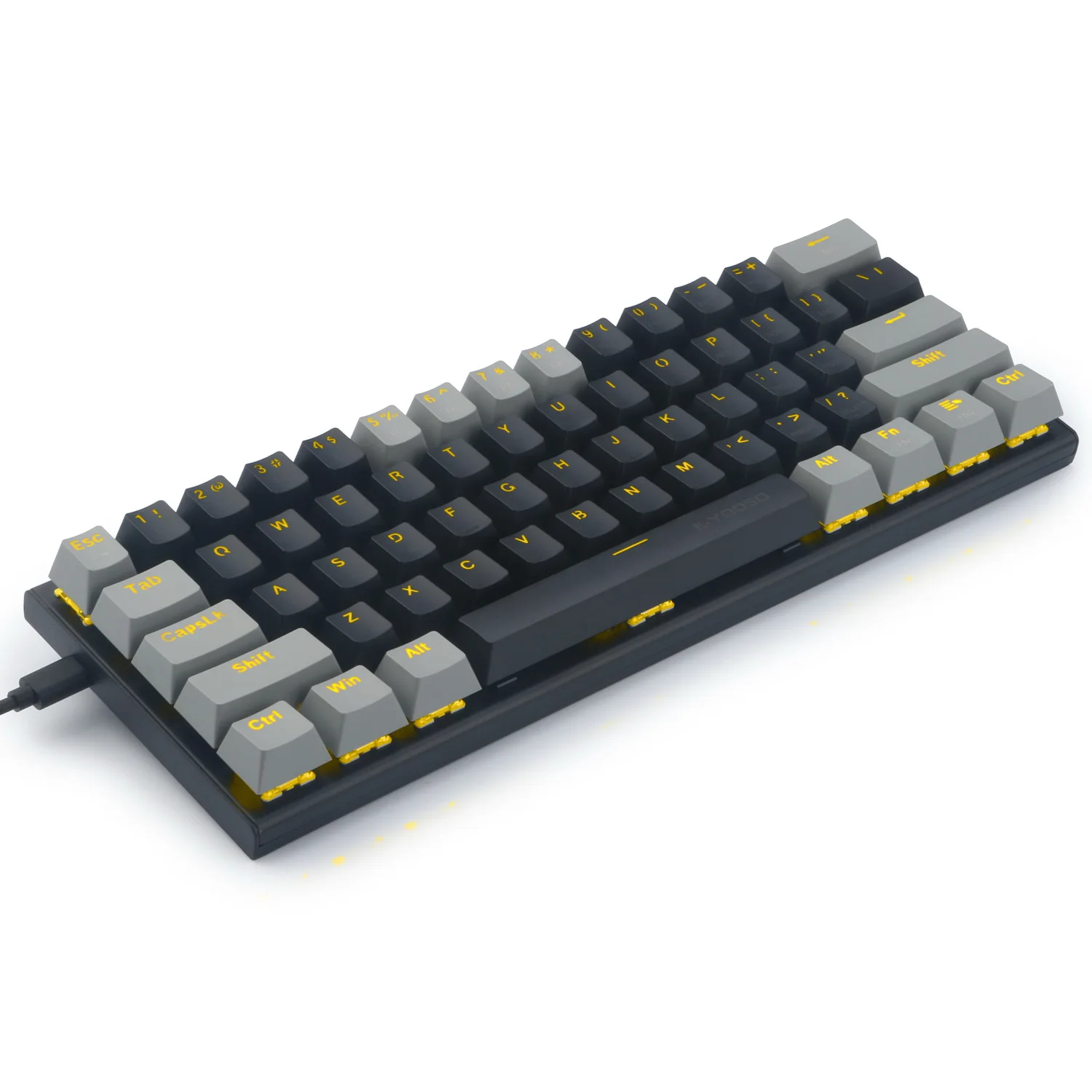 NEW Arrivals EYOOSO Z11 60% Keyboard Gamer LED Backlit Mechanical Gaming Laptop Keyboard 61keys