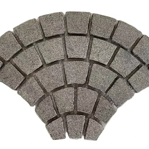 Wholesale Cheap Price Gray Granite Cobble Natural Cobblestone Decorative Paving Stones For Outdoor Parkway