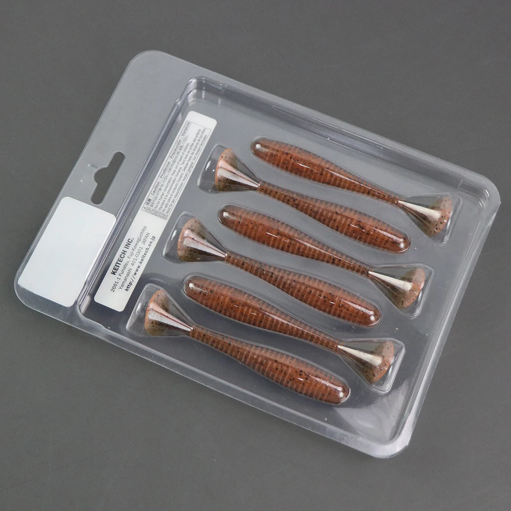 Custom Clear PVC Soft Plastic Fishing Lure Box Blister Packaging for Fishing Lures