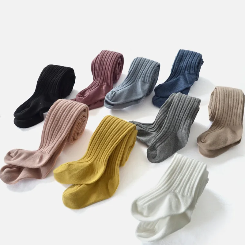 2022 Fashion soft cotton baby girls casual pantyhose tights for kids