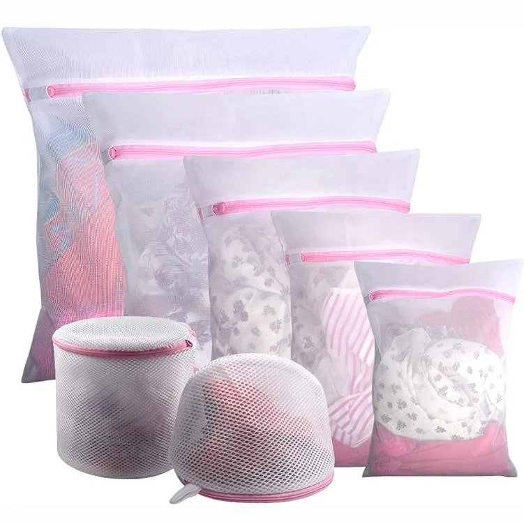 Mesh Laundry Bag Laundry Washing Bag Mesh Wash Bags with Zipper for Washing Machine Delicate Lingerie Socks Shoes and Toys