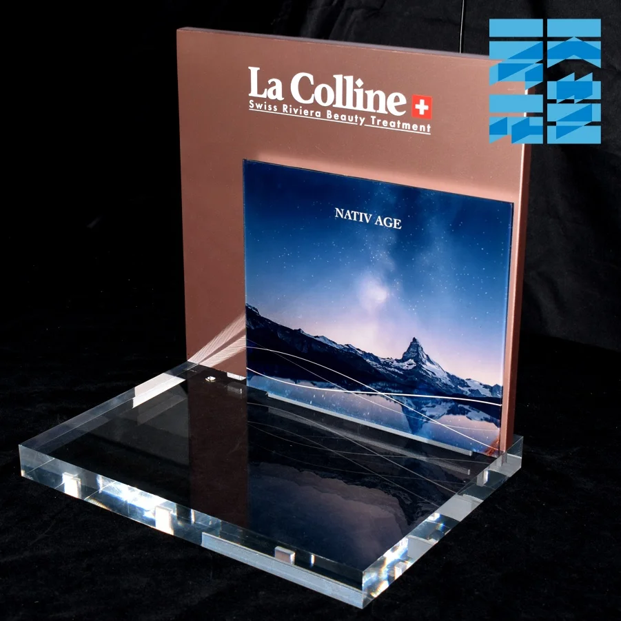 OEM customized acrylic cosmetic displays stand acrylic countertop display